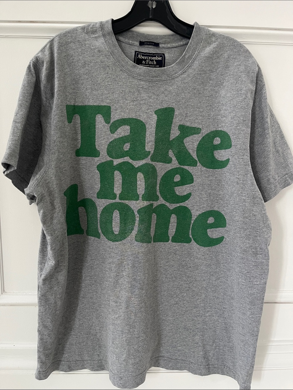 Abercrombie & Fitch Y2K Vintage Tee with Green 'Take Me Home' Graphic
